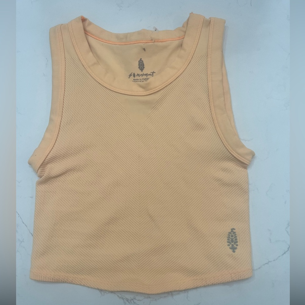 Free People Movement Bra or Tank, XS/S, NWOT with flaw, Light Orange Color